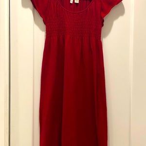 Red knit Juliet dress from Anthropologie